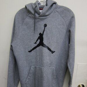 Nike Jordan Brand Jumpman  Men's Small Gray/Black 80% Poly/20% Cotton Hoodie